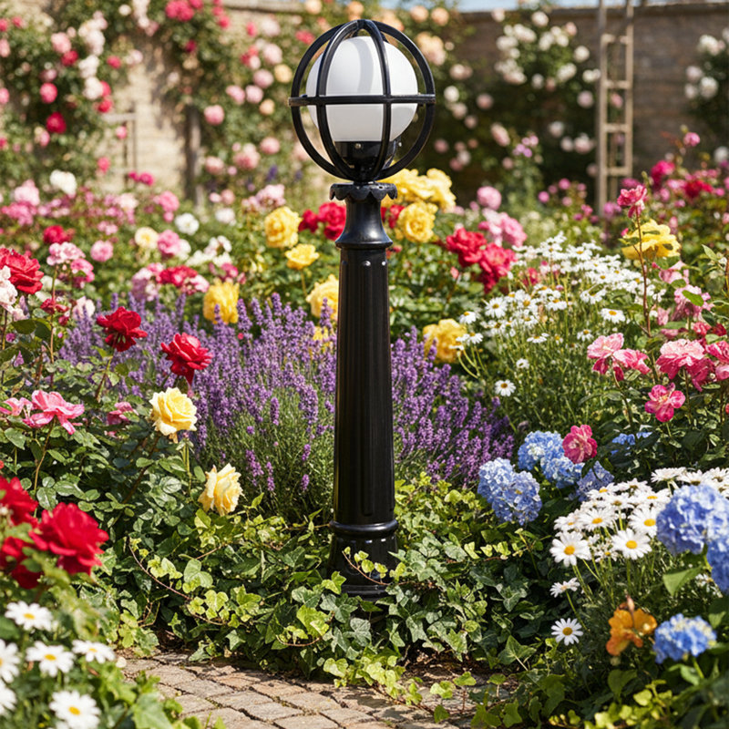 Lampe sur pied d'extérieur Globe