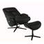 Fauteuil d'appoint pivotant avec repose-pieds Motion