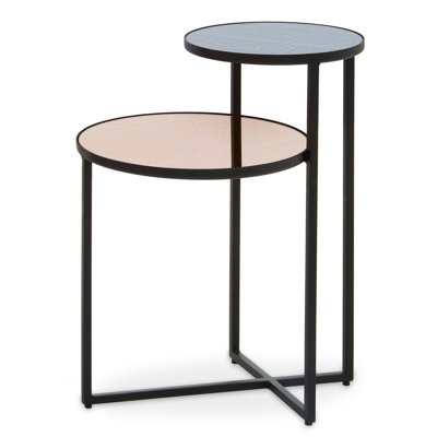 Glass Top Frame End Table