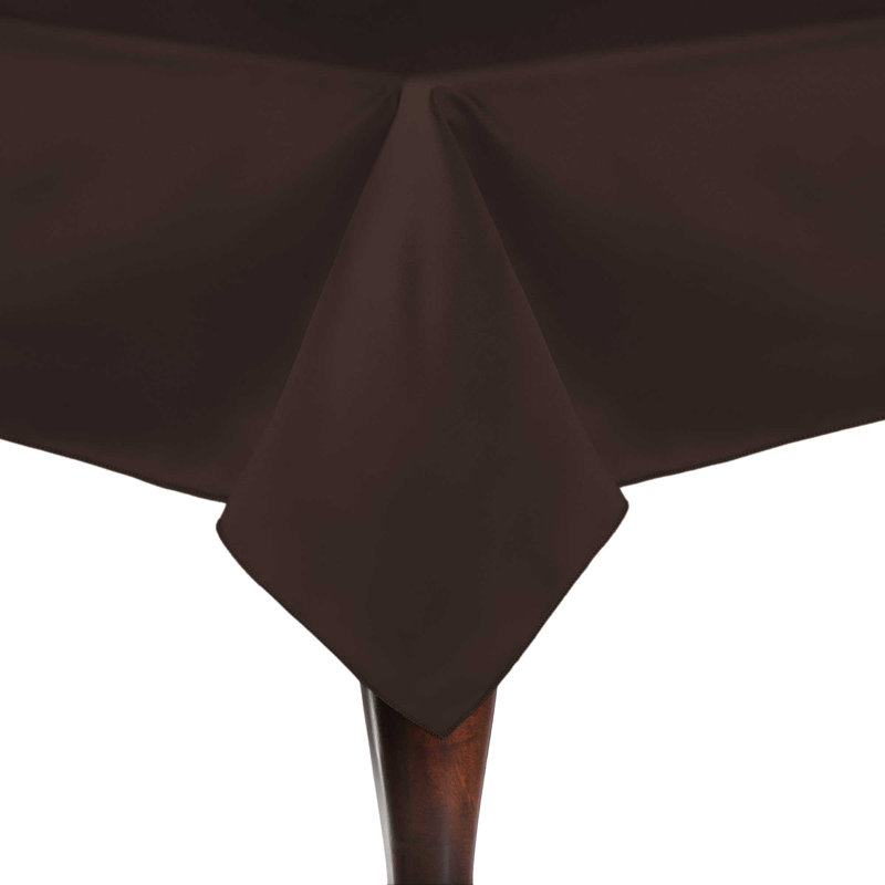 Ultimate Textile  Square Tablecloth, 10, Espresso, 90" x 90"