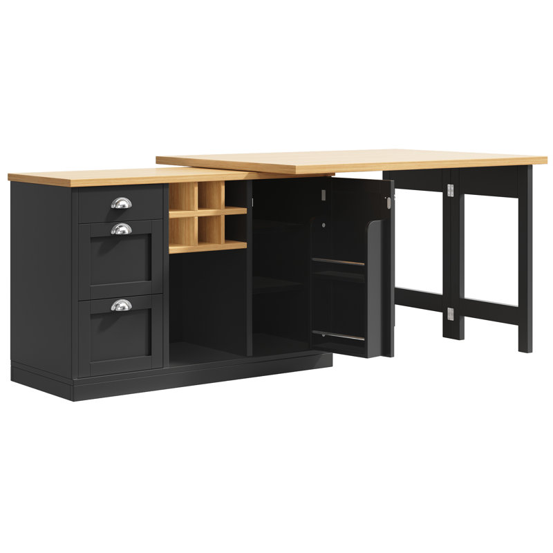 Kitchen Island, Black
