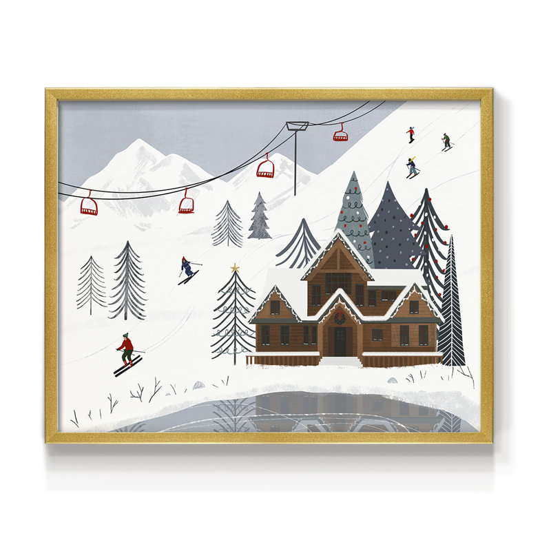 Collection Ski Slope, impression encadrée - Restickable