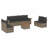 Vidaxl Garden Sofa Set Grey