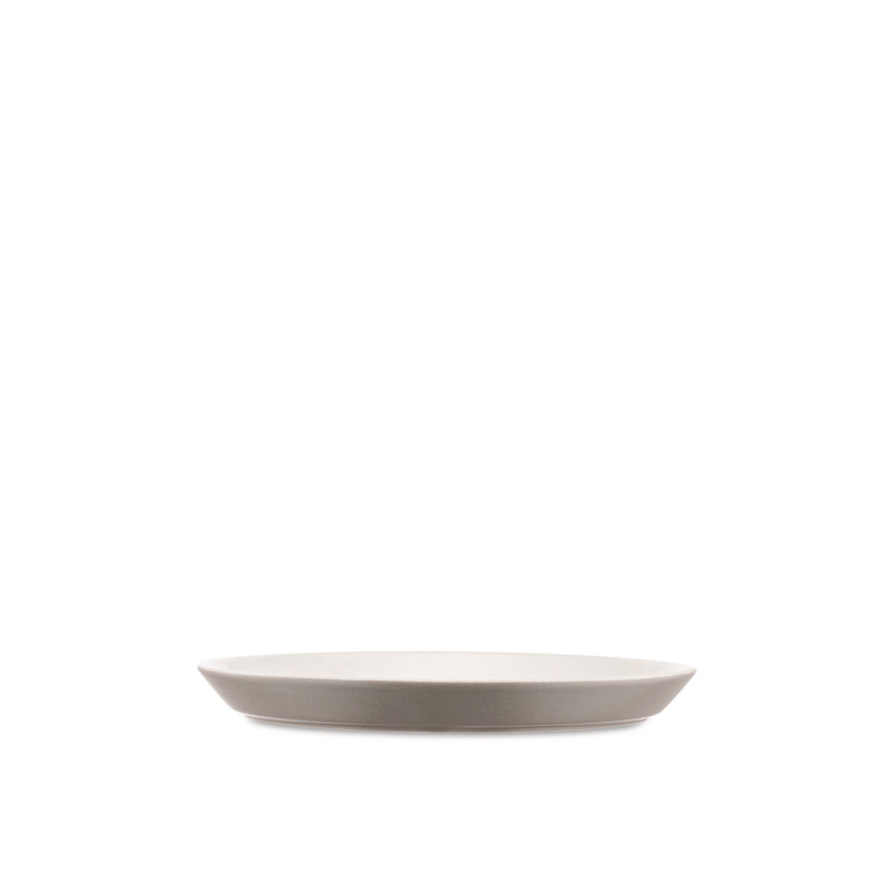 Tonale Stoneware Dinner Plate, 7.88" W x 7.88" D, Light Gray