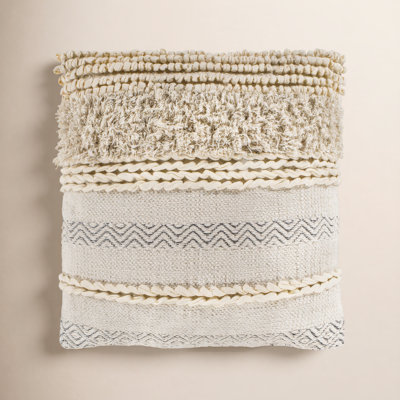 Venora Striped Cotton Reversible Throw Pillow