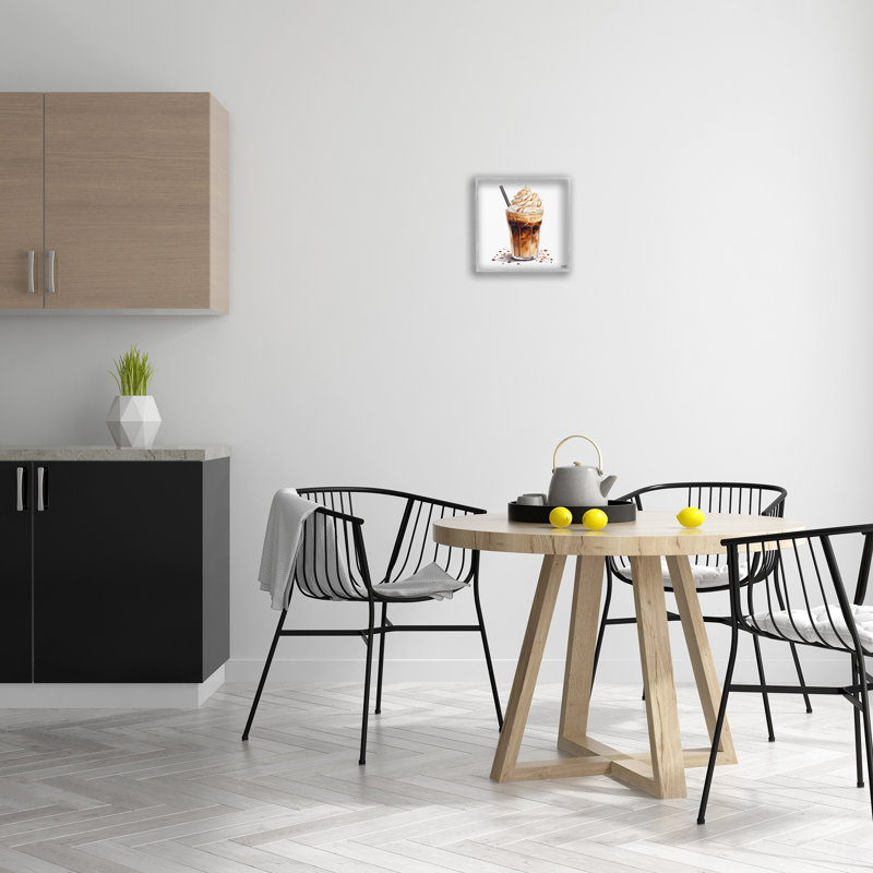 «Coffee Dessert Drink», estampe numérique encadrée par RB, Encadré gris, H 12 po x l 12 po