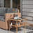 Patio Square Coffee Table With Tempered Glass And Storage Functionality Outdoor 2 Design