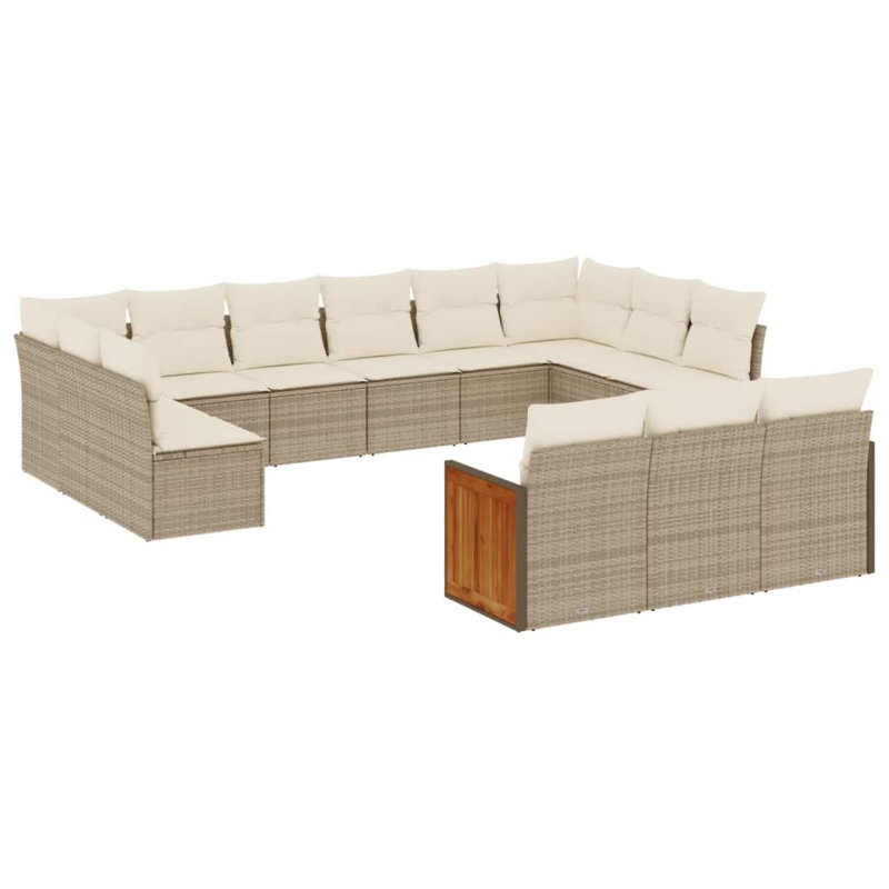 Ensemble de canapé de jardin Vidaxl PE