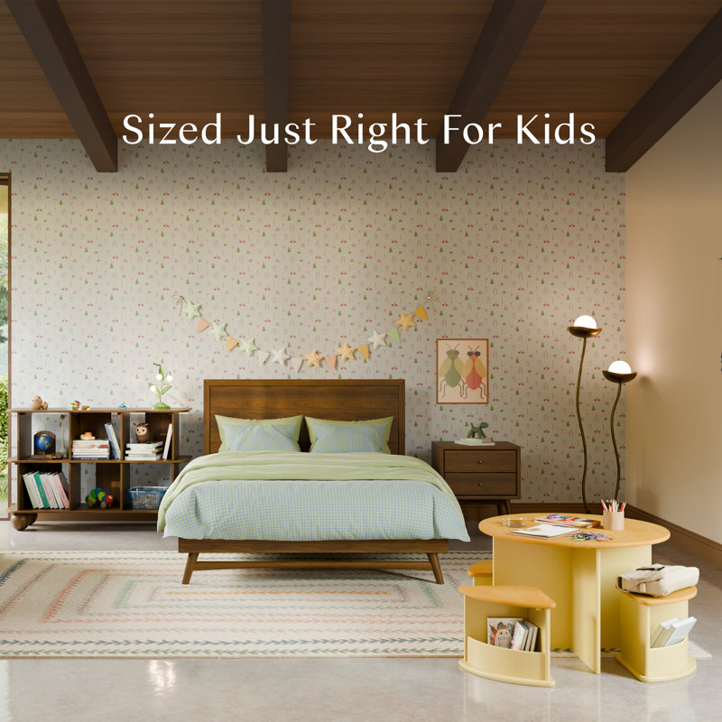 Nessa Nesting Play Table, Pale Yellow and Honey