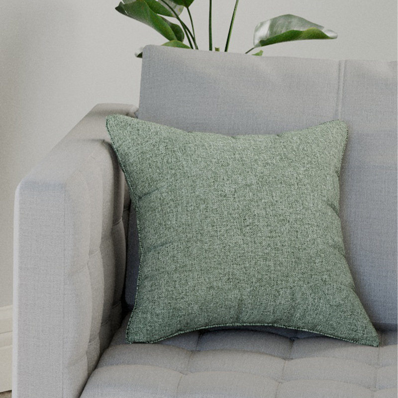 Richarde Square Cushion Cover, Green