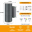 Grey 16.5cm H Outdoor Sconce