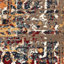 Tapis oriental à médaillon vieilli Dovev-1572983521