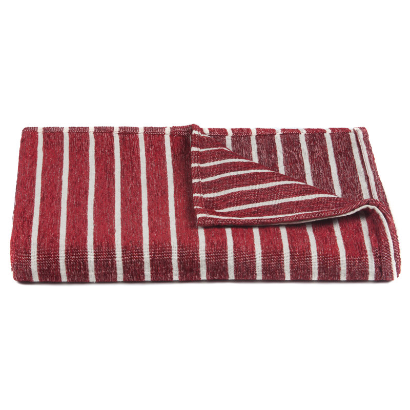 Aria Throw Blanket, Red/White