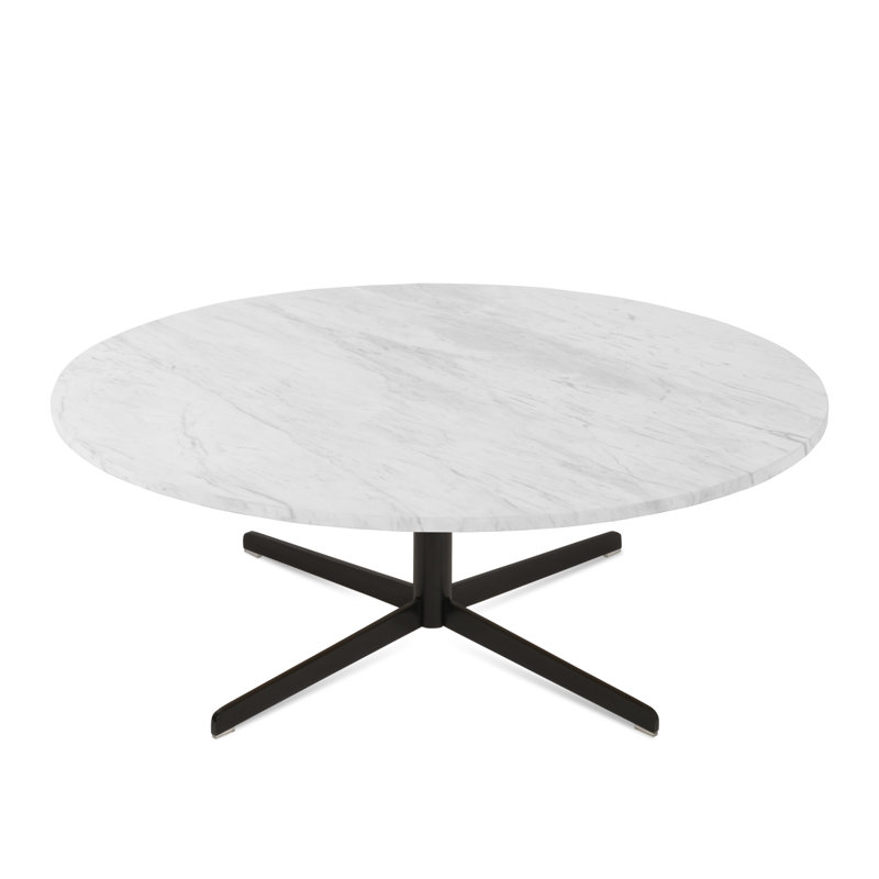 Diana Coffee Table, Black, 15" H x 35.5" L x 35.5" W