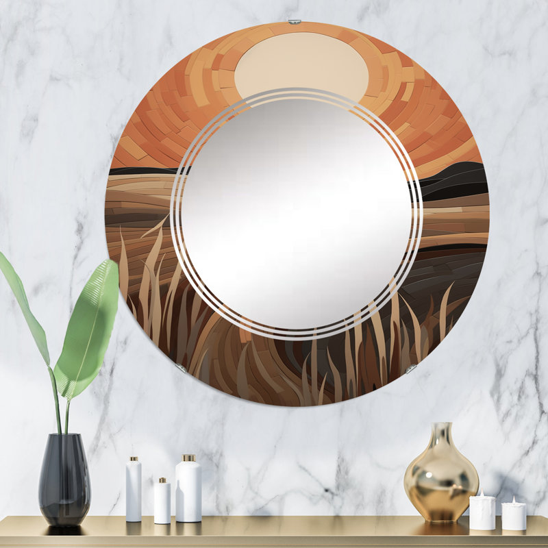 Miroir mural sans cadre Saldanha, 32 po x 32 po
