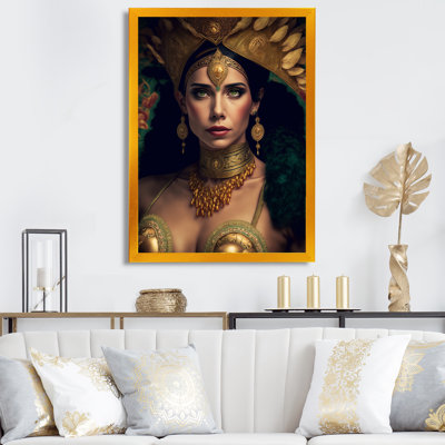 Femme bohémienne Eimer avec un collier doré II sur toile