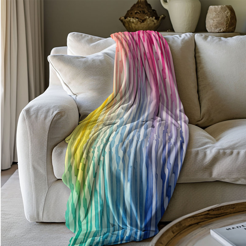 Prism Patterns - 1 Piece Premium Blanket, Queen