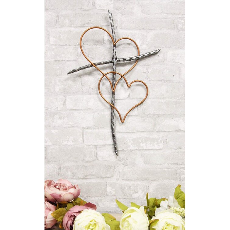 Rope Wire Sticks and Hearts of Love Wall Décor Winston Porter