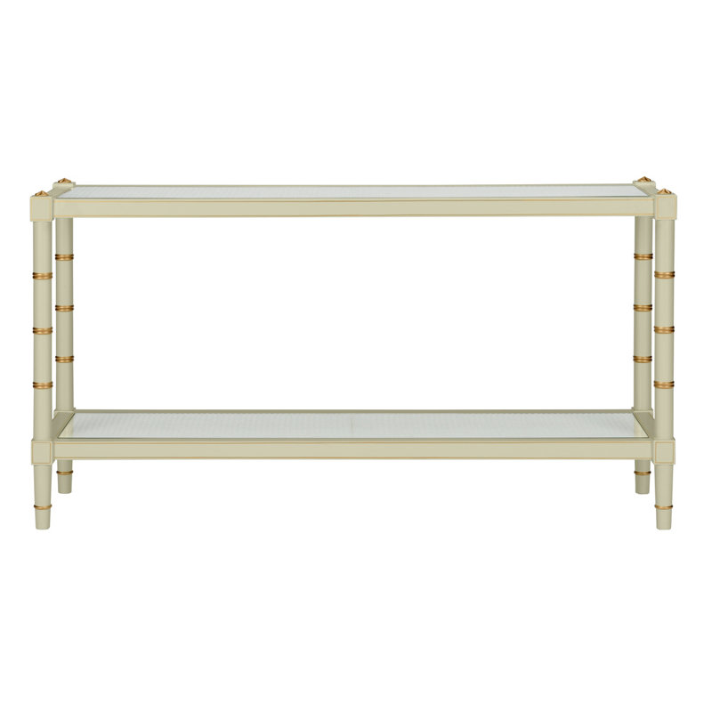 Conner Cane Console, Grass Green