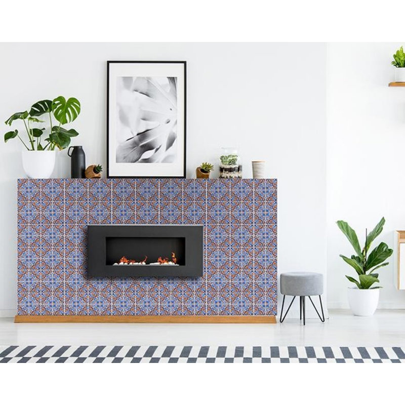 Zio 4'' W x 4'' L Vinyl Peel and Stick Mosaic Tile