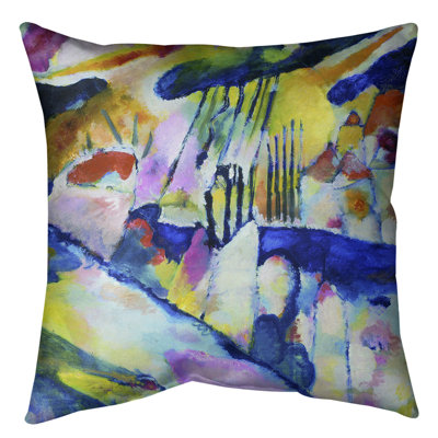 Coussin décoratif avec une pluie paysager