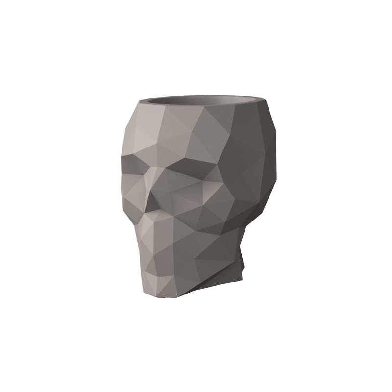Crâne - Nano pot à fleurs, Tortora, H 7,25 po x l 5,75 po x P 7,5 po