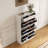 31.49" White Shoe Cabinet with Three-Layer Flip Bucket for Various Home Styles