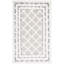 Tapis géométrique en laine / coton touffeté à la main Peytin-1691485324