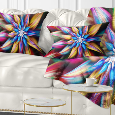 Coussin lombaire floral à fleurs exotiques