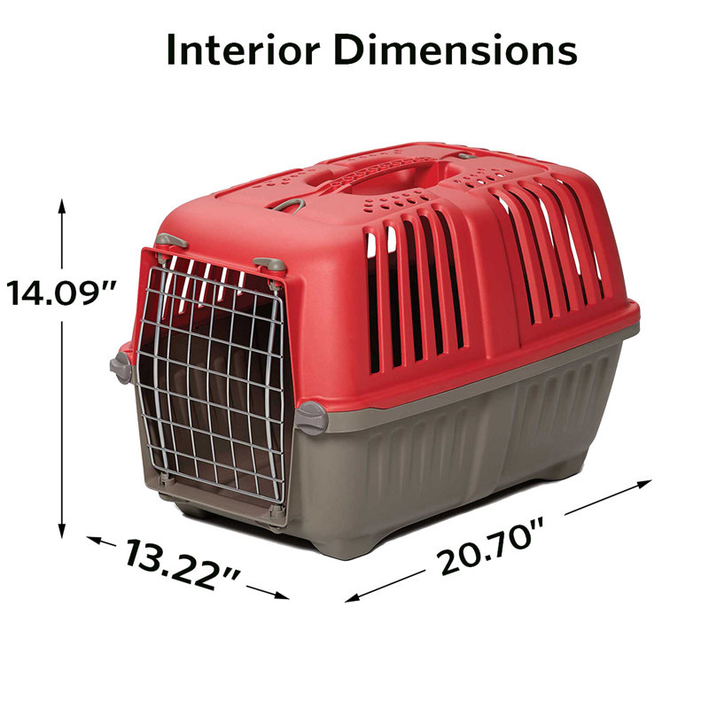 Sac de transport MidWest Homes For Pets Spree ™ pour chats, petits animaux et petites chiens, Rouge