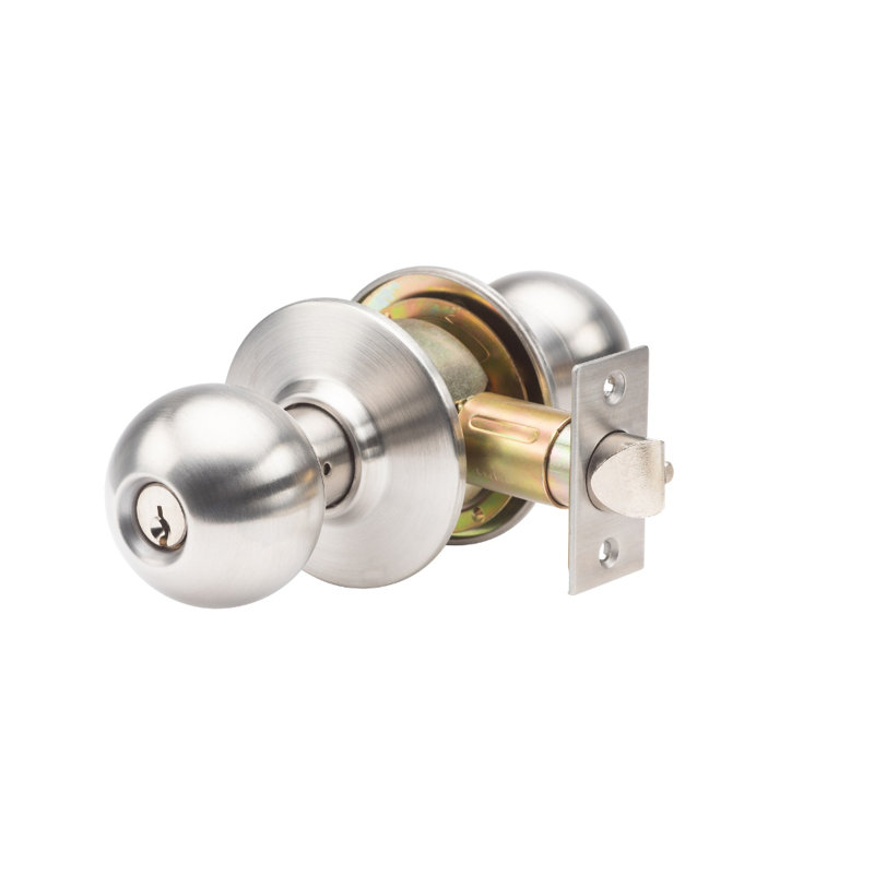 Bouton de porte de classe commerciale en acier inoxydable de classe 2 avec serrure SVB Series