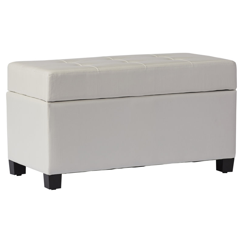 Ottoman de stockage, blanc