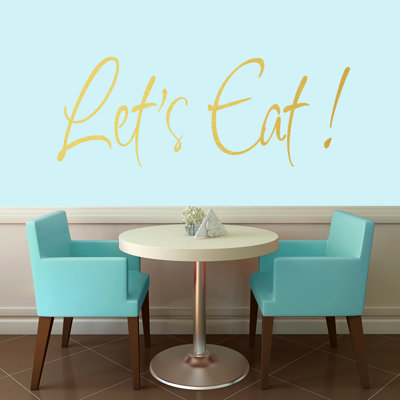 Adhésif décoratif «Let's Eat»