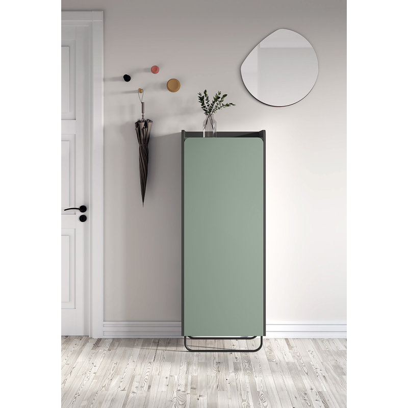 11 Pair Shoe Storage Cabinet, Green