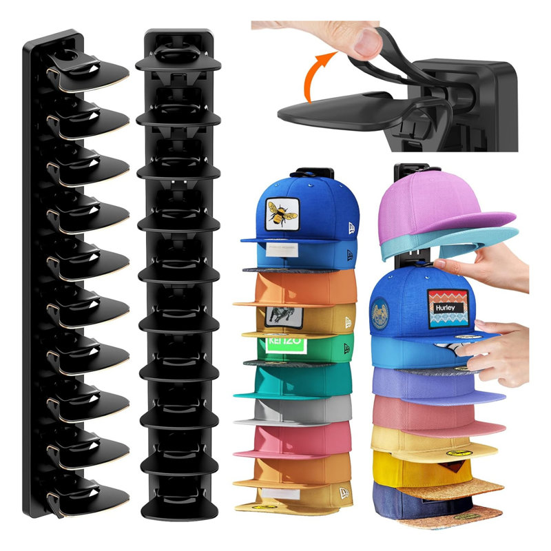 2-Pack Hat Organizer, Wall Coat Hat Hook