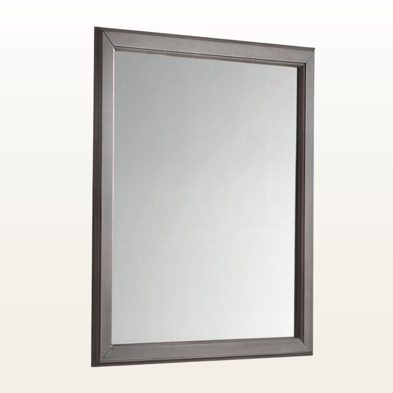 Howden Mirror in Antique Gray