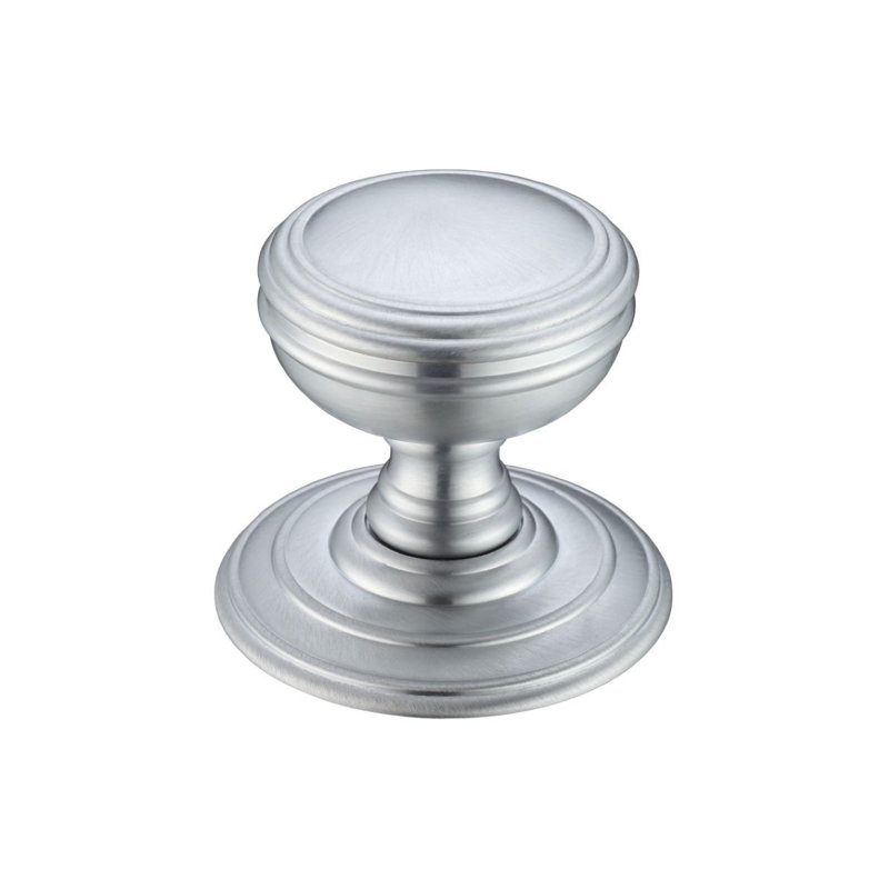 Passage Door Knob, Satin Chrome