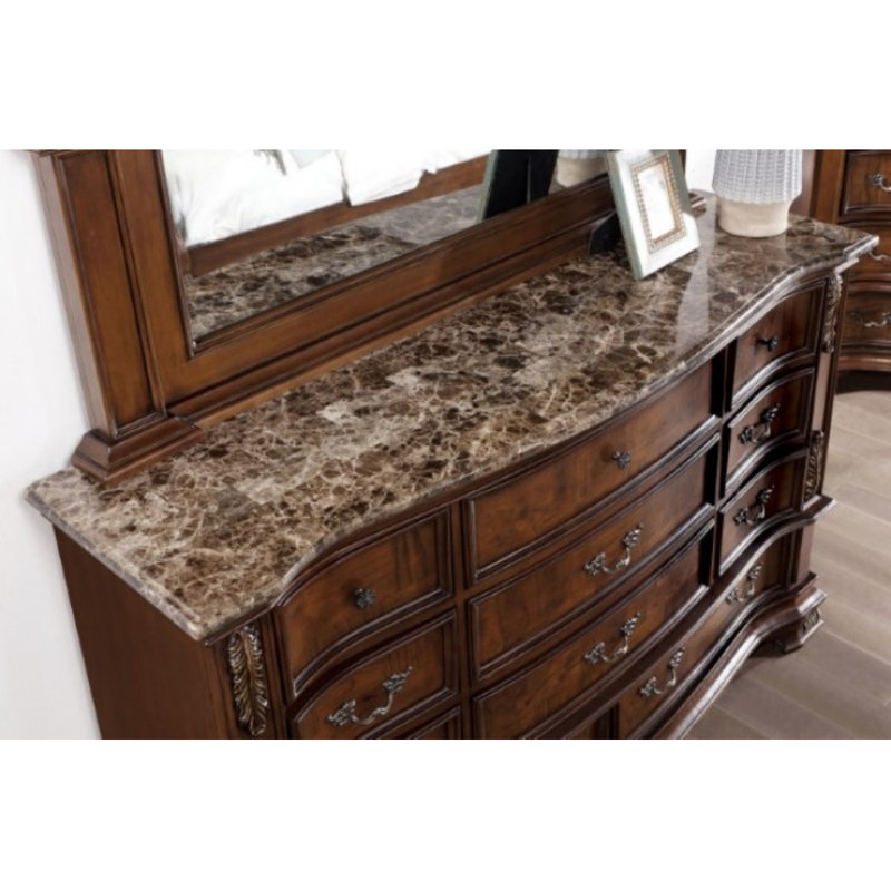 Commode 11 tiroirs avec miroir Beatrice