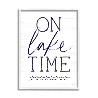 «On Lake Time Water Waves», art giclée par Lux + Me Designs