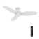 48'' DC Motor Flush-Mounted Ceiling Fan With Remote Control