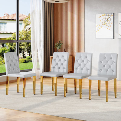 2-Pack PU Dining Chairs