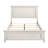 Queen Size Panel Bed In Style With White Finish For Bedroom Furniture Soft-1710978446