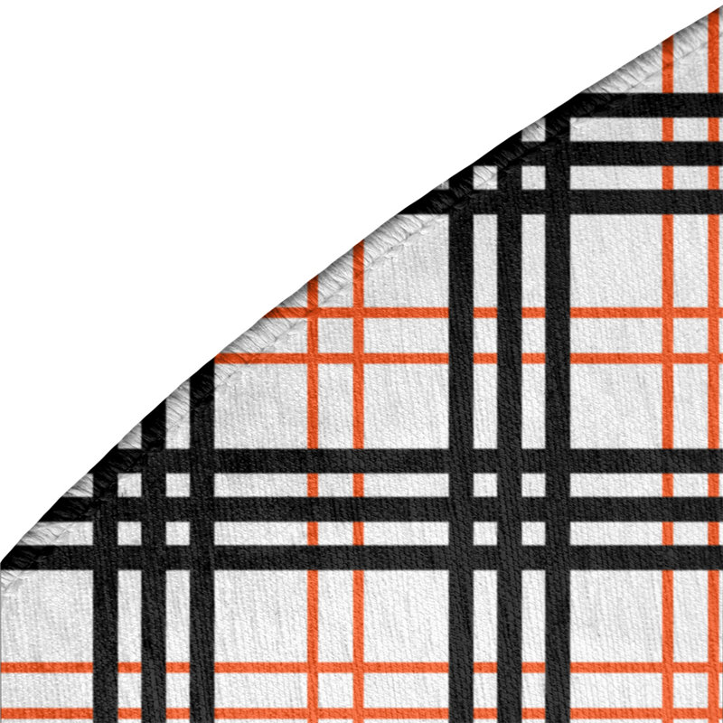 Plaid Indoor Rug, Round 5'