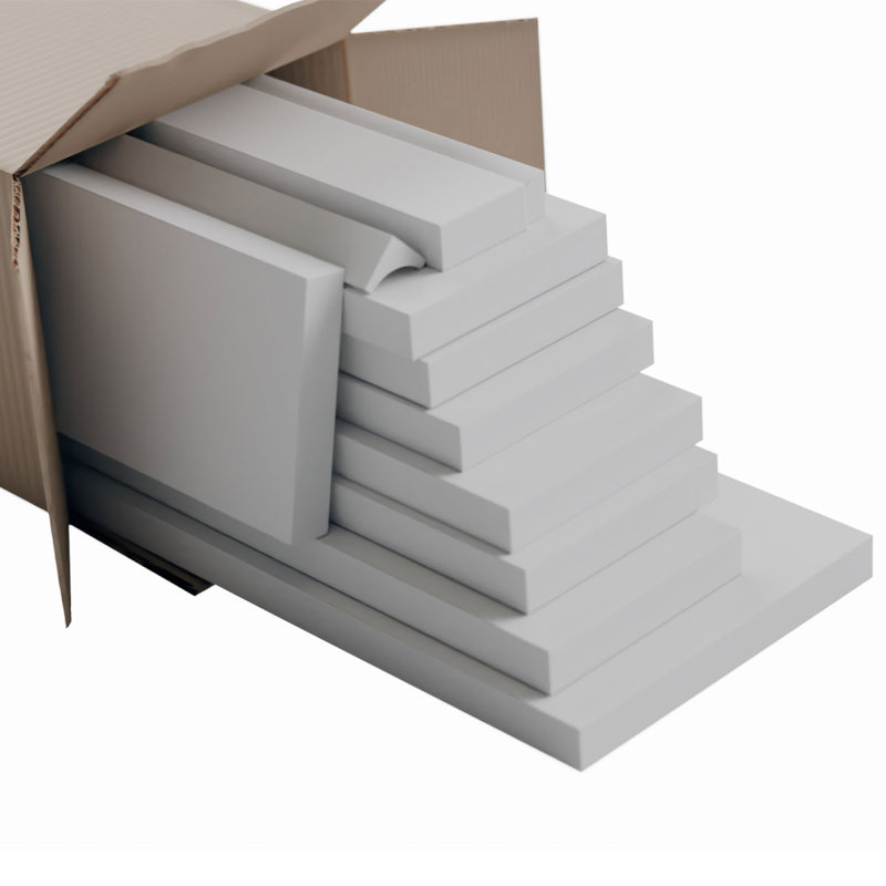 Panneau mural en pvc blanc Deluxe Shaker, 104 po, Large anneau réglable de 12 à 15 po