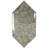 Beveled 4" x 8" Glass Hexagon Wall Tile
