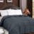 Comforters King Size, All Season Duvet Insert, Down Alternative Box Stitched Bed Comforter With Corner Tabs, Machine Washable