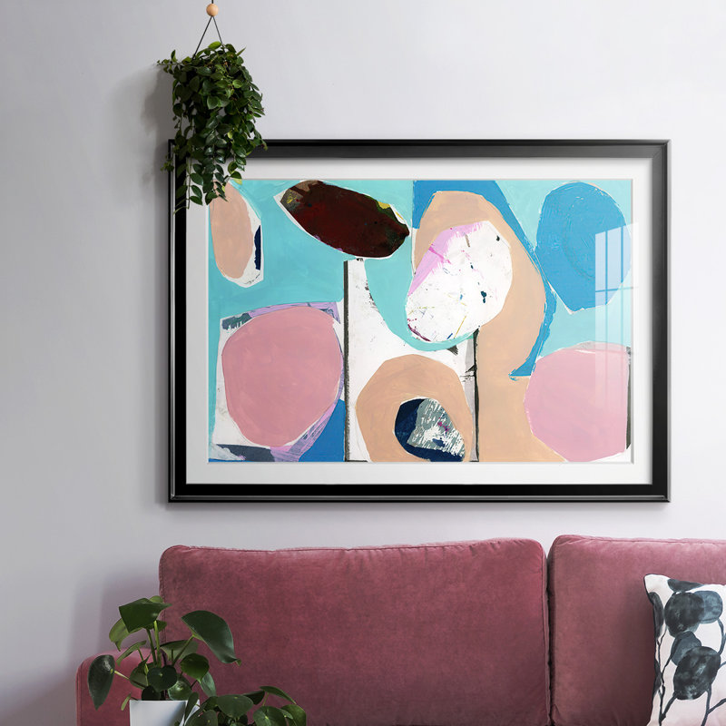 «Color Trend II», impression encadrée avec verre biseauté mat et verre, Noir, H 15 po x l 21 po x P 1,5 po