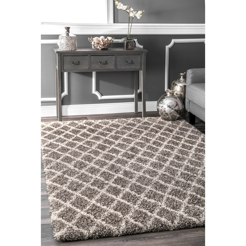 Geometric Indoor Rug, Rectangle 5' x 8'