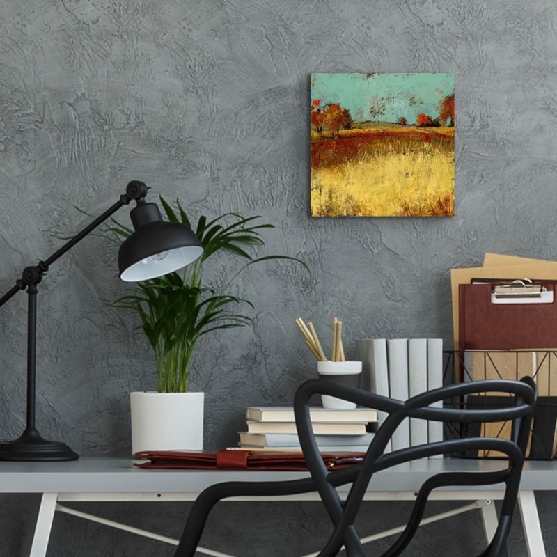 «Country Side No 2» par Linda Nickell, H 12 po x l 12 po x P 0,13 po