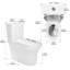Toilette en céramique une, 1,1 / 1,6, allongée, hauteur confortable, blanc, et classe de siège